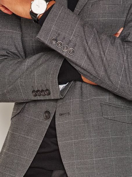 Taxkit Mid Grey Blazer - Afbeelding 4